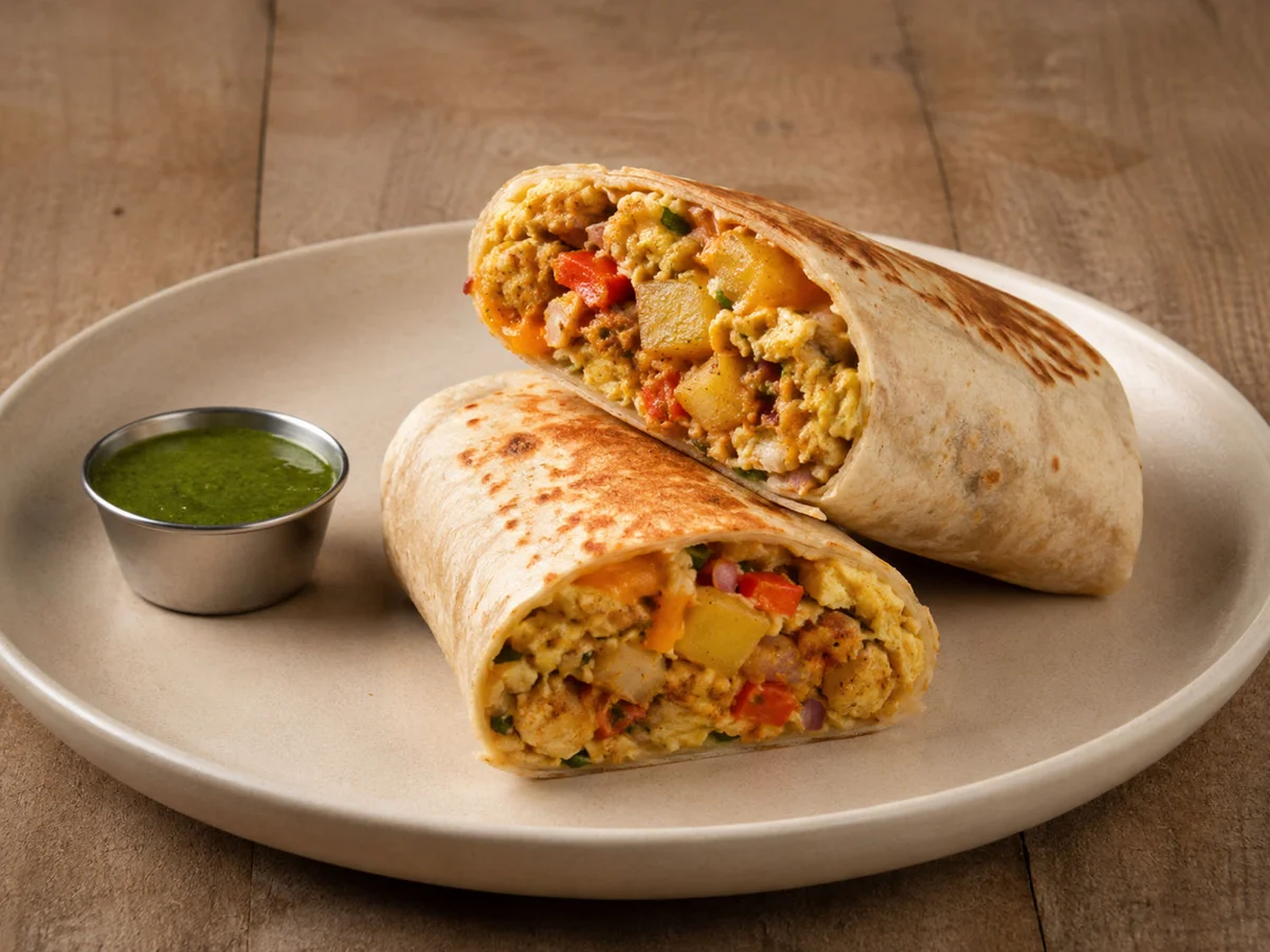 Bombay Breakfast Burrito